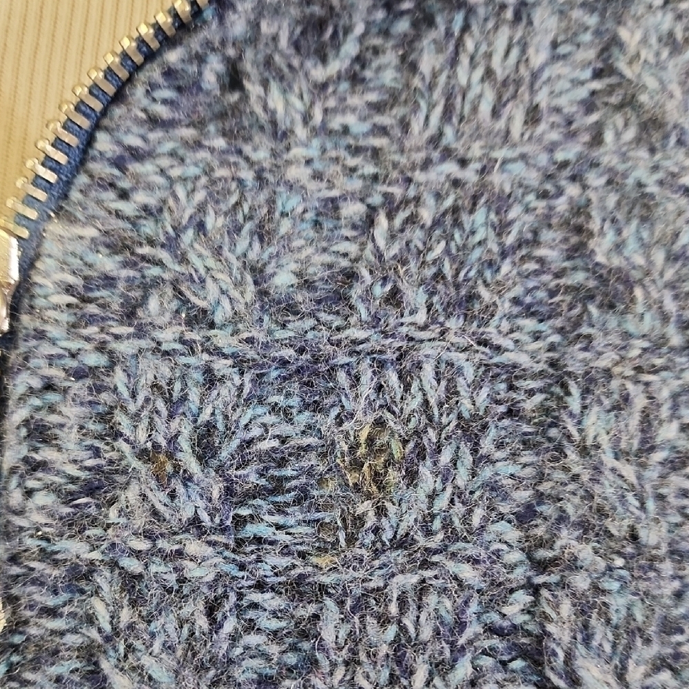 VTG OILILY WOOL Gray Zip-Up Hoodie SIZE XS - Picture 7 of 7